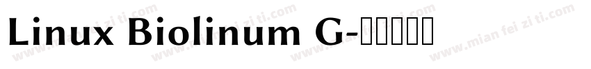 Linux Biolinum G字体转换